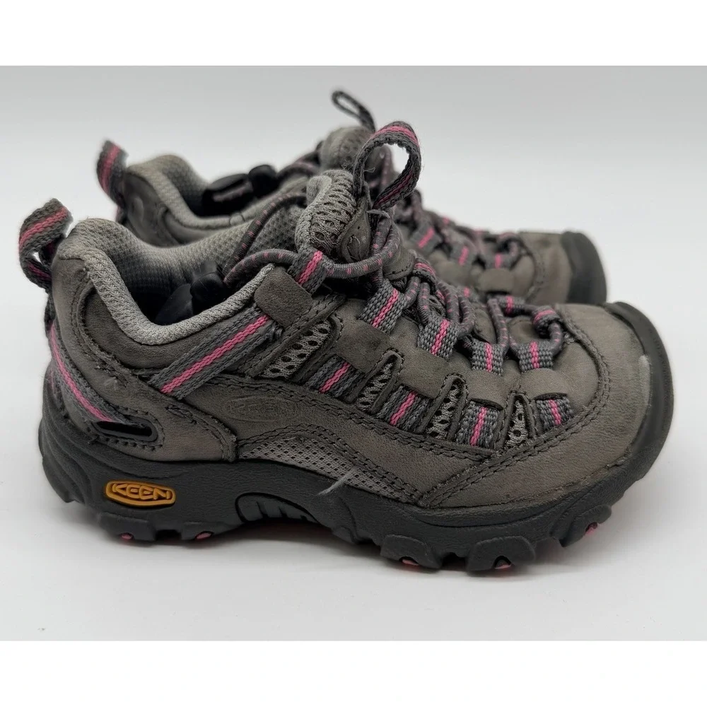Keen Shoes Kids Sz 8 Brown Pink Hiking Water